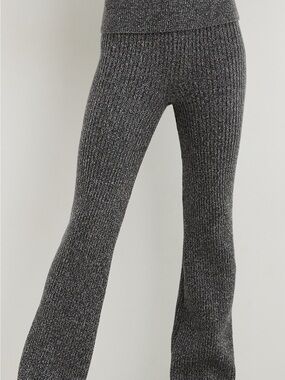 Aerie Knit Sweater High-Waist Wide Leg Pants
